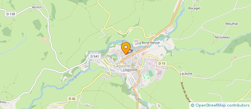 localisation de l'entreprise LA TERRISSE FOOTBALL CLUB  ARGENCES EN AUBRAC