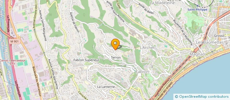localisation de l'entreprise LA TERRONNAISE à NICE