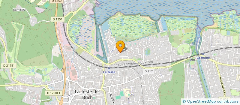 localisation de l'entreprise -LA TEST 31- à LA TESTE-DE-BUCH