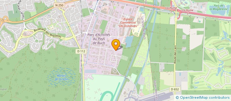 localisation de l'entreprise LA TESTE VITRAGE SERVICE à LA TESTE-DE-BUCH