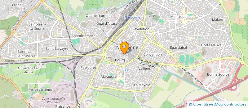 localisation de l'entreprise LA TETE A L'ENVERS à NARBONNE