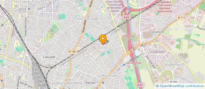 localisation de l'entreprise LA TETE A L'ENVERS à TOULOUSE