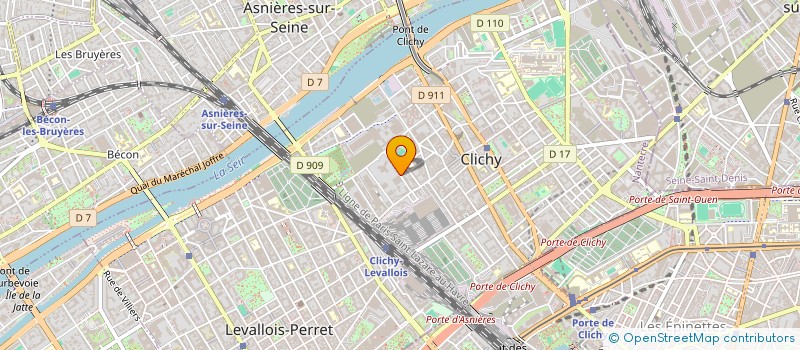 localisation de l'entreprise LA TETE AU CUBE à CLICHY