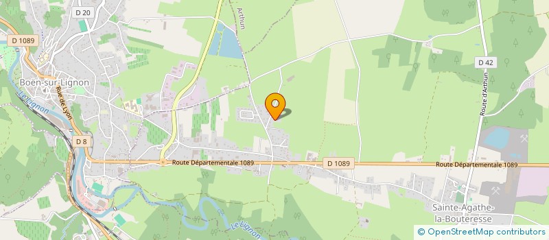 localisation de l'entreprise LA TETE AU PLANCHER  SAINTE-AGATHE-LA-BOUTERESSE