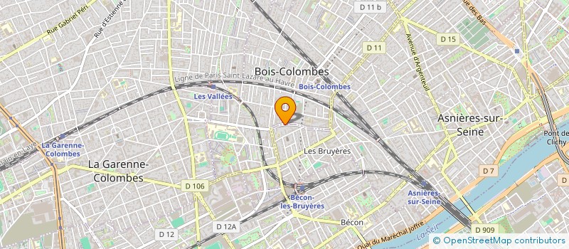 localisation de l'entreprise LA TETE AU VENT à BOIS-COLOMBES