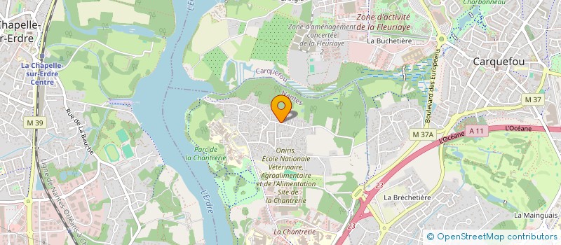 localisation de l'entreprise LA TETE AUX VENTS à NANTES