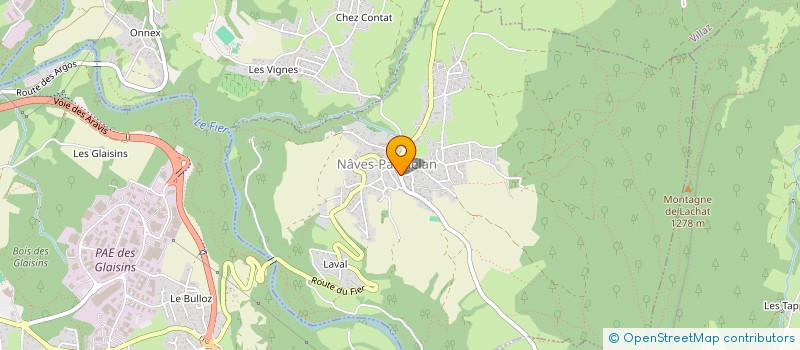 localisation de l'entreprise LA TETE D'AMPOULE  NAVES-PARMELAN