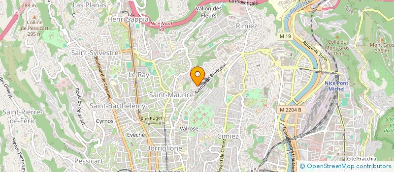 localisation de l'entreprise LA TETE D'OR à NICE