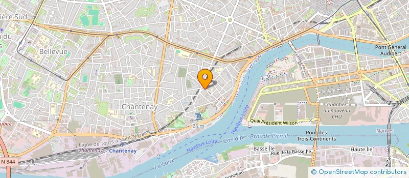 localisation de l'entreprise LA TETE DANS LA LUNE à NANTES