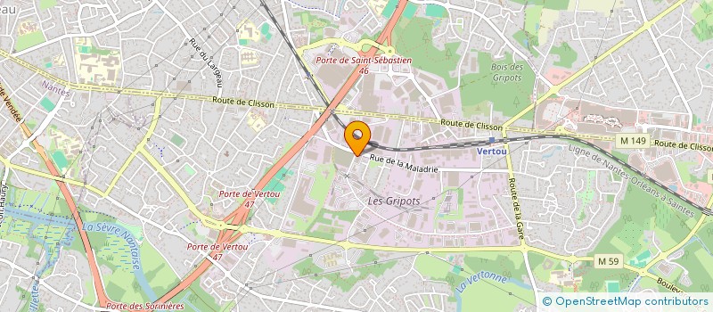 localisation de l'entreprise LA TETE DANS LES EQUALS  VERTOU