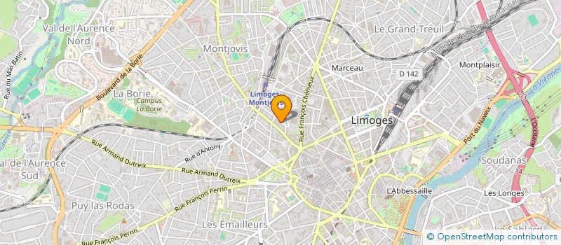 localisation de l'entreprise LA TETE DANS LES IMAGES à LIMOGES