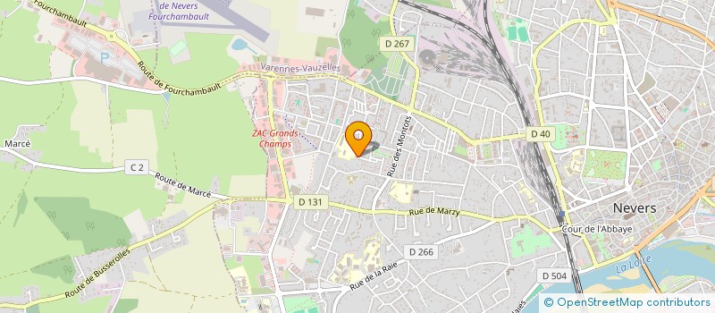 localisation de l'entreprise LA TETE DANS LES NOUAGES à NEVERS