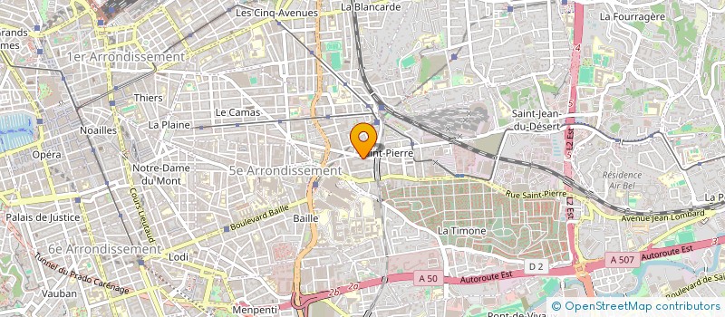 localisation de l'entreprise LA TETE DANS LES NUAGES à MARSEILLE