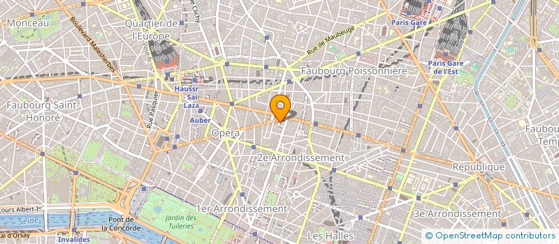 localisation de l'entreprise LA TETE DANS LES NUAGES  PARIS