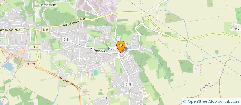 localisation de l'entreprise LA TETE DANS LES NUAGES à REYRIEUX