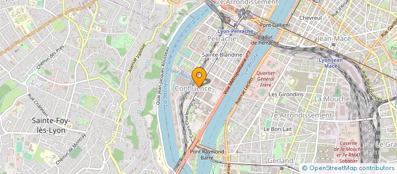 localisation de l'entreprise LA TETE DANS LES NUAGES LYON CONFLUENCE à LYON