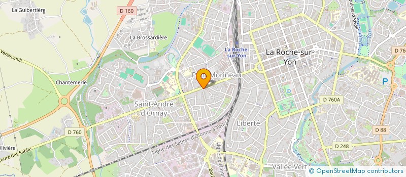 localisation de l'entreprise LA TETE DE L'ART à LA ROCHE-SUR-YON