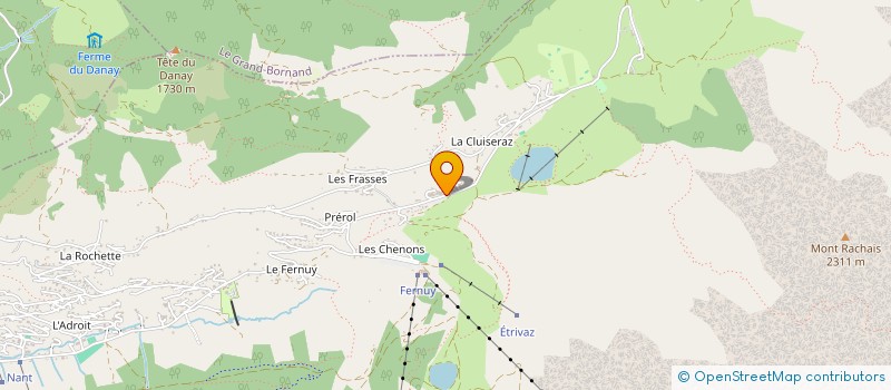 localisation de l'entreprise LA TETE DU DANAY à LA CLUSAZ