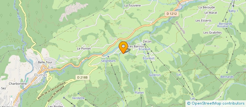 localisation de l'entreprise LA TETE DU TORRAZ à FLUMET