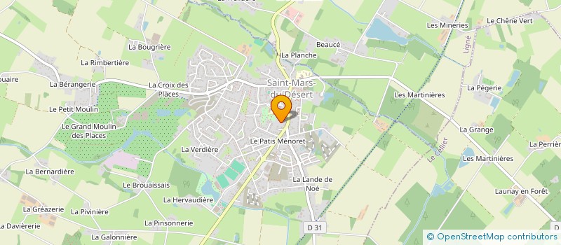 localisation de l'entreprise LA TETE ET LES MAINS à SAINT-MARS-DU-DESERT