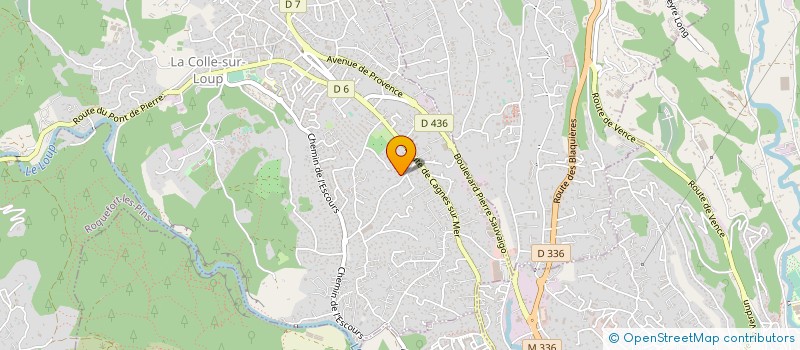 localisation de l'entreprise LA TETHYS  LA COLLE-SUR-LOUP