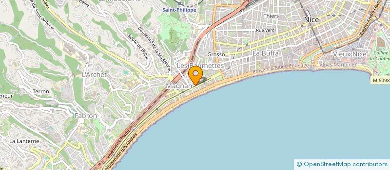localisation de l'entreprise LA THEA à NICE