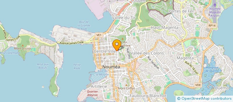 localisation de l'entreprise LA THEBADE à NOUMEA
