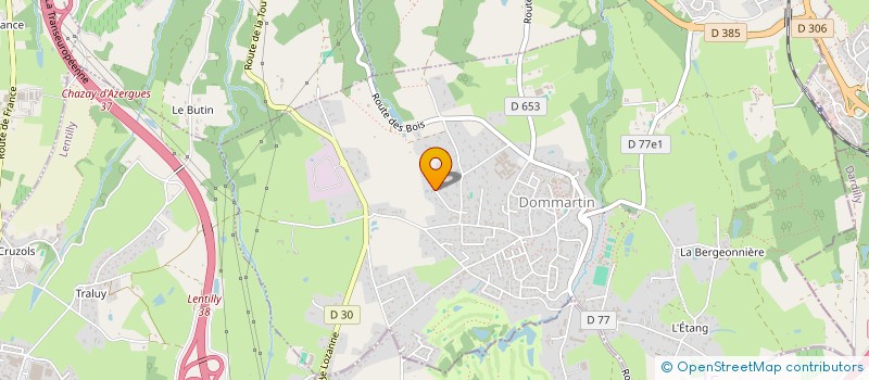 localisation de l'entreprise LA THEBAIDE  DOMMARTIN