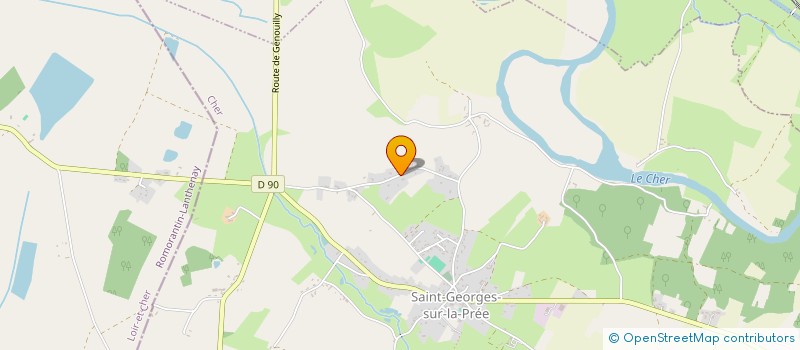 localisation de l'entreprise LA THEIERE GIVREE (ESPACE D'INFUSION ARTISTIQUE) à SAINT-GEORGES-SUR-LA-PREE