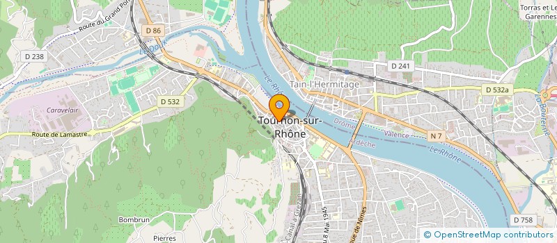 localisation de l'entreprise LA THEMIS DES TROIS TOURS à TOURNON-SUR-RHONE