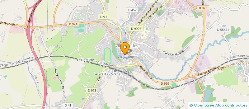 localisation de l'entreprise LA THEOPOLITAINE 1  VILLEDIEU-LES-POELES-ROUFFIGNY