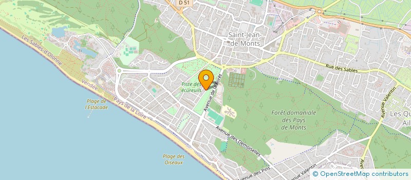 localisation de l'entreprise LA THERAPY  SAINT-JEAN-DE-MONTS