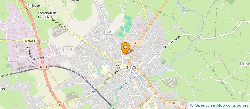 localisation de l'entreprise LA THIBAUDIERE  VALOGNES