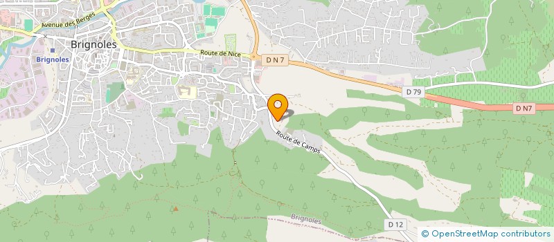 localisation de l'entreprise LA THIESSOISE à BRIGNOLES