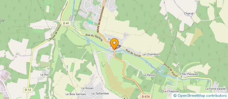 localisation de l'entreprise LA THIEUSINE DES DROLES à VŒUIL-ET-GIGET