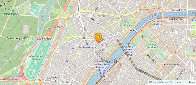 localisation de l'entreprise LA THIEZAQUOISE NETTOYAGE à PARIS