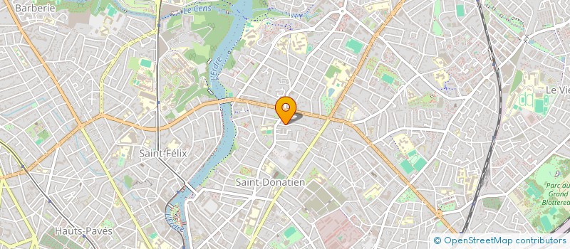 localisation de l'entreprise LA THYRSE à NANTES
