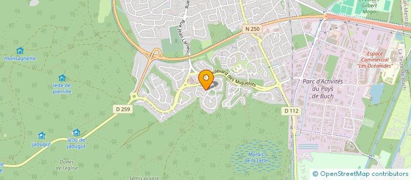 localisation de l'entreprise LA TI KAZ KREOL à LA TESTE-DE-BUCH