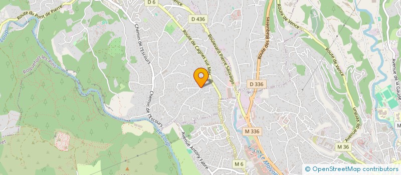 localisation de l'entreprise LA TIFOLIERE  LA COLLE-SUR-LOUP