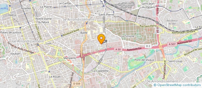 localisation de l'entreprise LA TIMONE à MARSEILLE