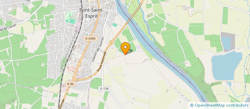 localisation de l'entreprise LA TIPI SARL à PONT-SAINT-ESPRIT
