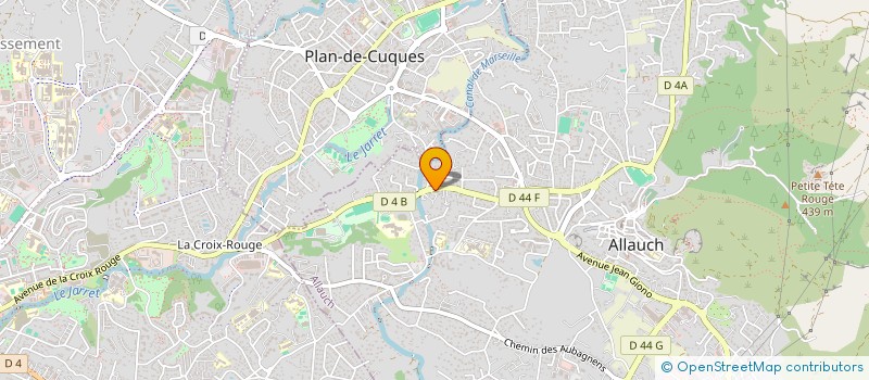 localisation de l'entreprise LA TIRANNE  ALLAUCH