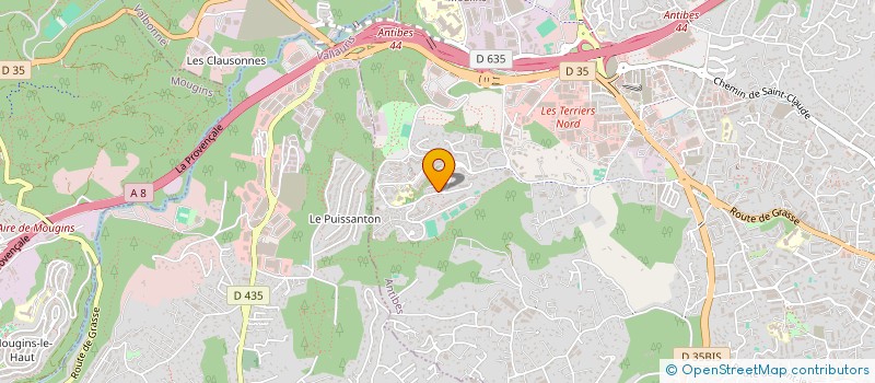 localisation de l'entreprise LA TIRE à ANTIBES