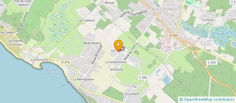 localisation de l'entreprise LA TIRELIRE D'OLERON  DOLUS-D'OLERON