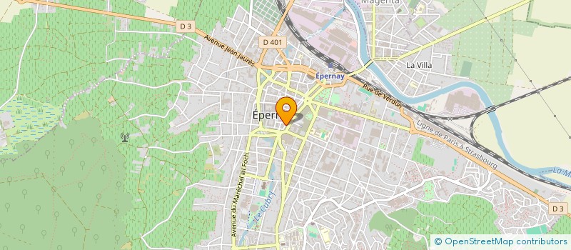 localisation de l'entreprise LA TISANE à EPERNAY
