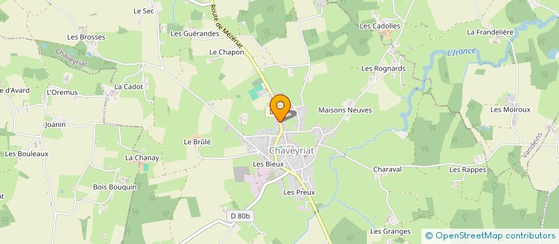 localisation de l'entreprise LA TISANERIE à CHAVEYRIAT