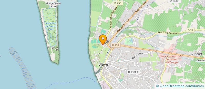 localisation de l'entreprise LA TISANERIE GOURMANDE à BLAYE