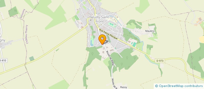 localisation de l'entreprise LA TISSERIE, TIERS-LIEU SOCIOCULTUREL ET SOLIDAIRE  NEUILLY-SAINT-FRONT