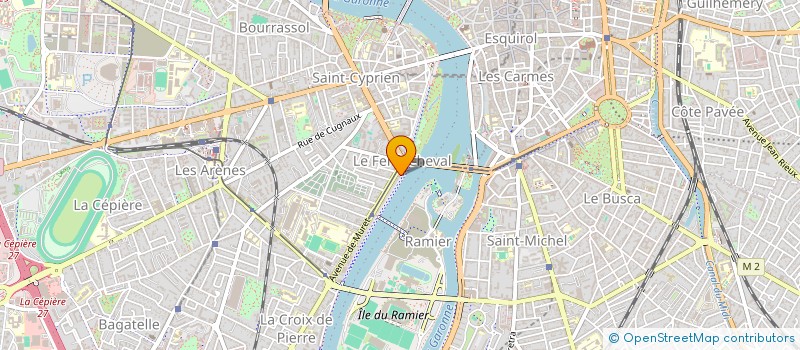 localisation de l'entreprise LA TISSEUSE  TOULOUSE