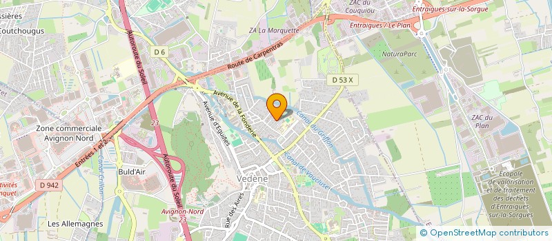 localisation de l'entreprise LA TNGC  VEDENE